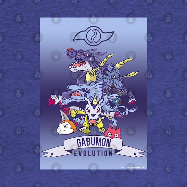 digimon gabumon evolution by DeeMON